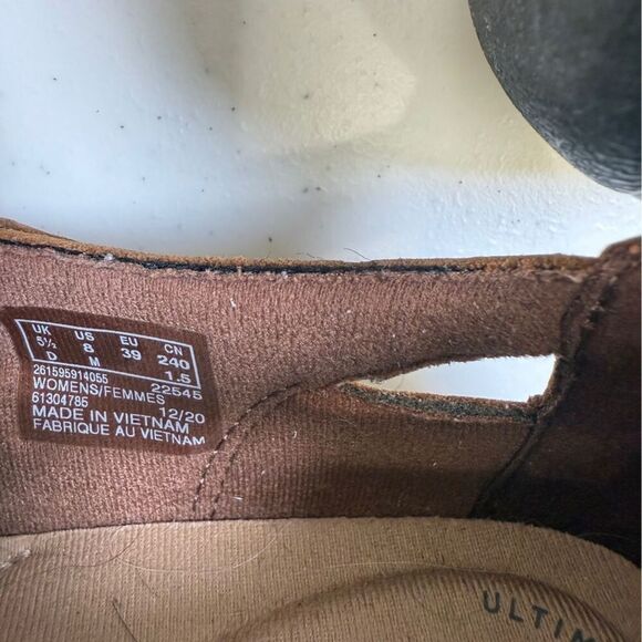 Clarks Cora River Size 8 Shoes Leather Sole Closed Toe Memory Foam Walk Womens - Picture 9 of 9